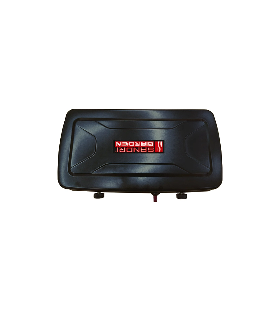 FORNELLO A GAS PORTATILE CON 2 FUOCHI A VALIGETTA, 46X30X8 CM - SANDRIGARDEN